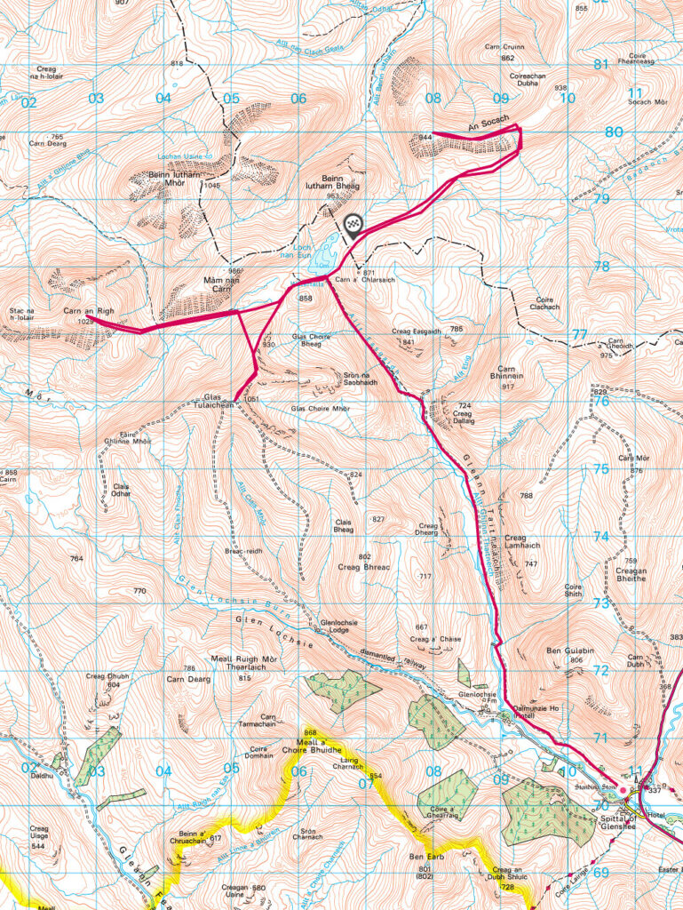 Wild Camping route