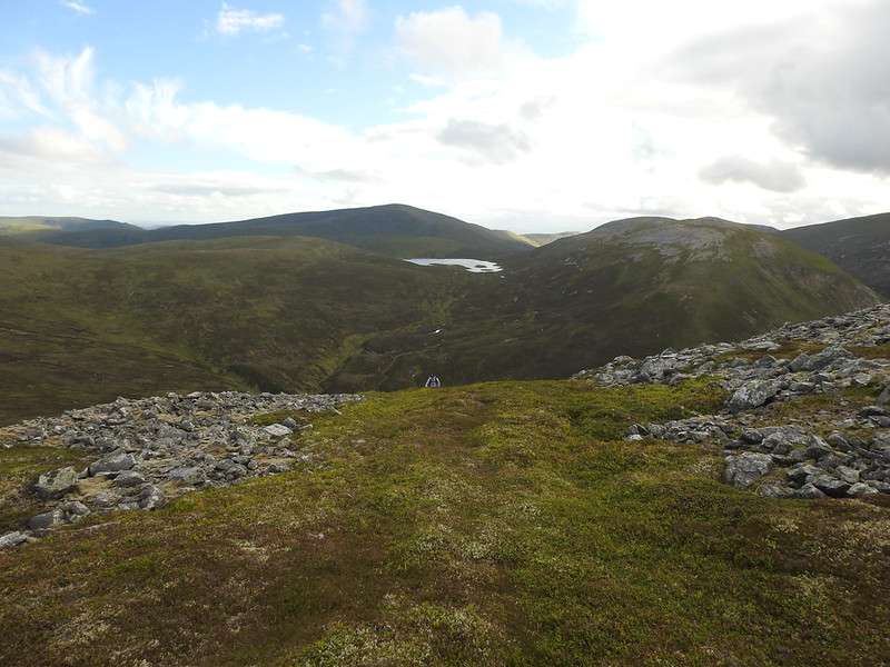 Cracking views from An Socach to our camping spot near the loch.