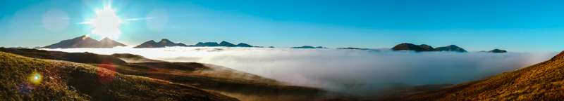 Cloud inversion looking at Ben More and Stob Binnein