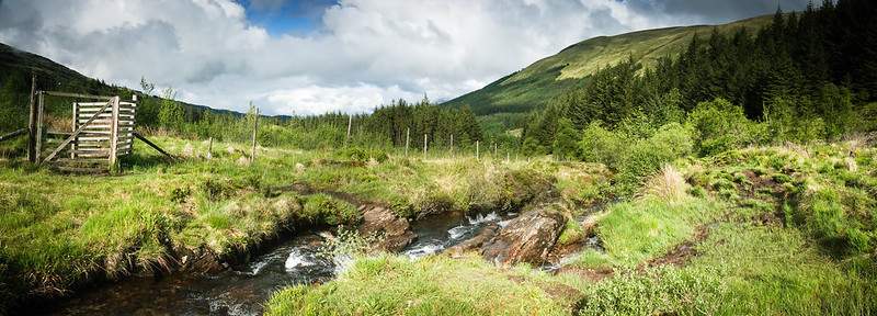 Do not cross over to this gate.
Beinn a' Chlèibh and Ben Lui