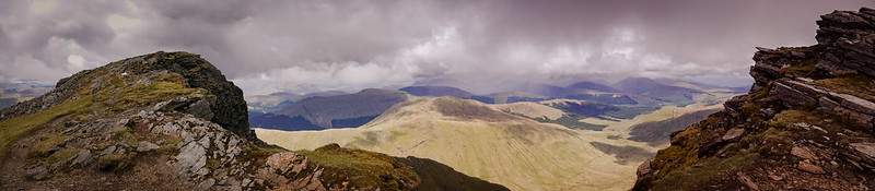 View from Ben Lui.
Beinn a' Chlèibh and Ben Lui