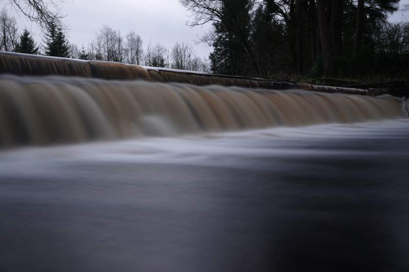 Weir at the top of Linn Jaw waterfall