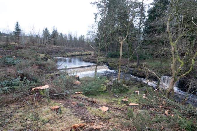 Top area of Linn Jaw falls