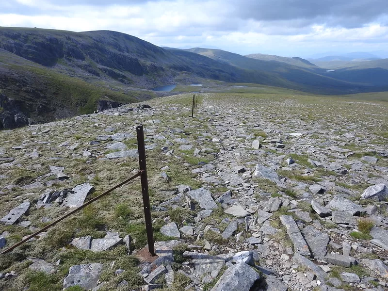 View from just after summit 2 (Stob Poite Coire Ardair), heading down.

Creag Meagaidh circuit.