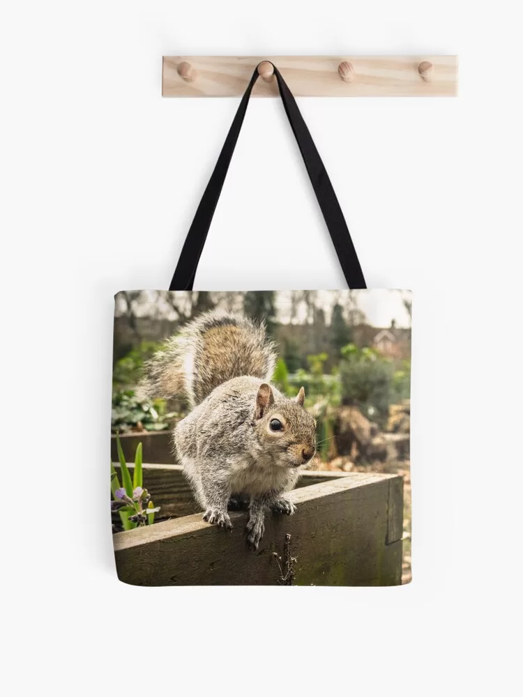 Grey Squirrel Tote Bag